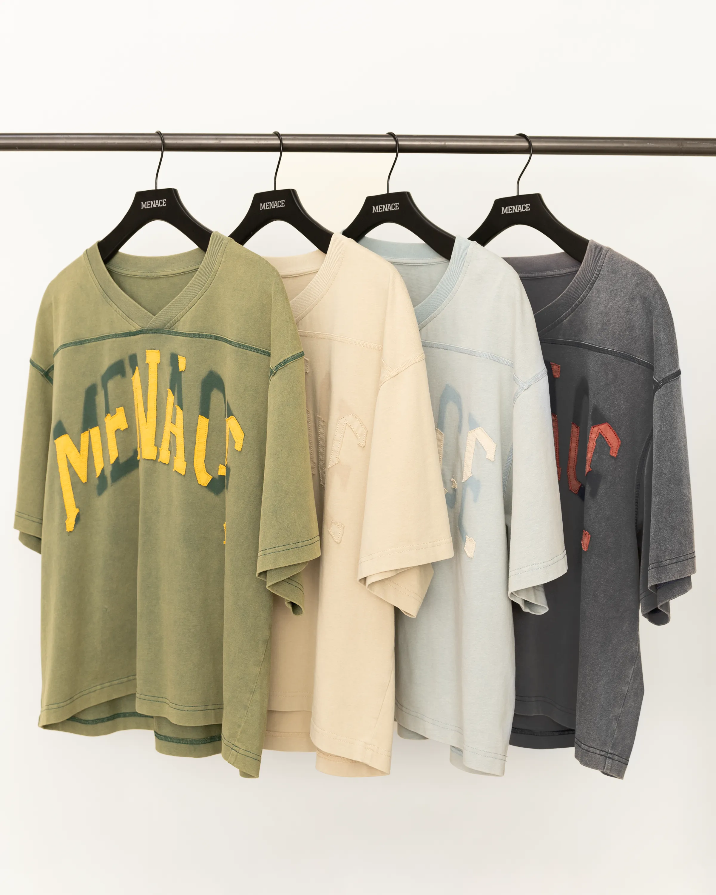 DISTRESSED "SHADOW" PATCH FOOTBALL SHIRT sold by Menace product image thumbnail 4