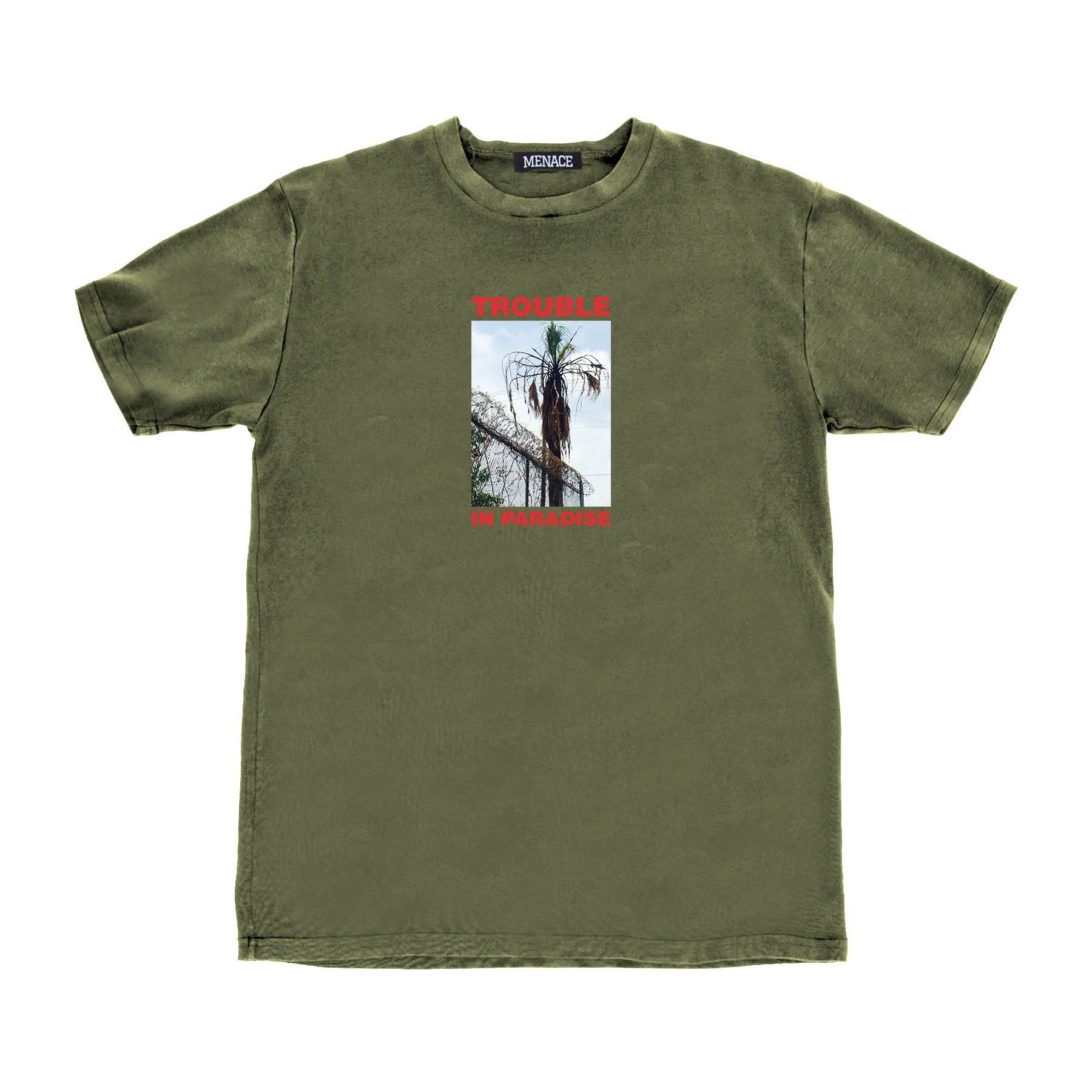 TROUBLE IN PARADISE T-SHIRT sold by Menace