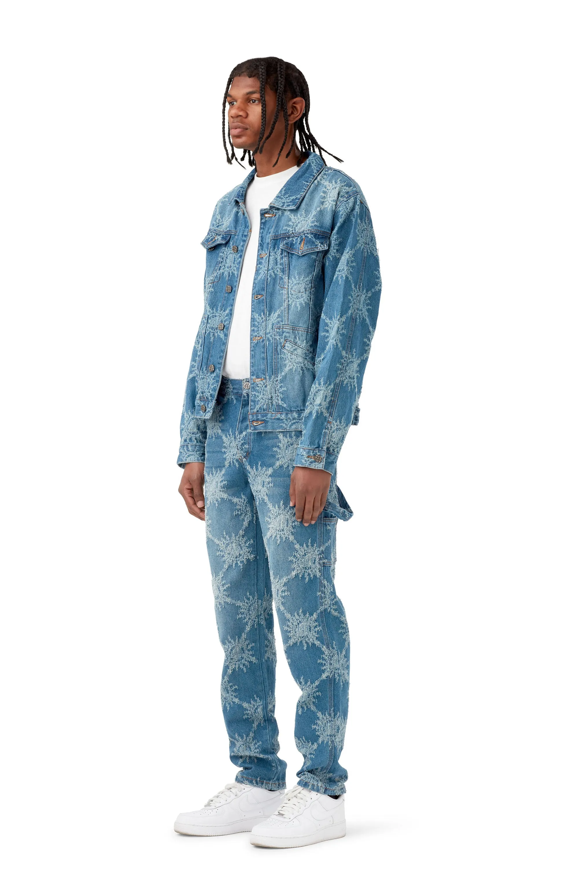 DISTRESSED MONOGRAM CARPENTER DENIM PANTS sold by Menace product image thumbnail 5