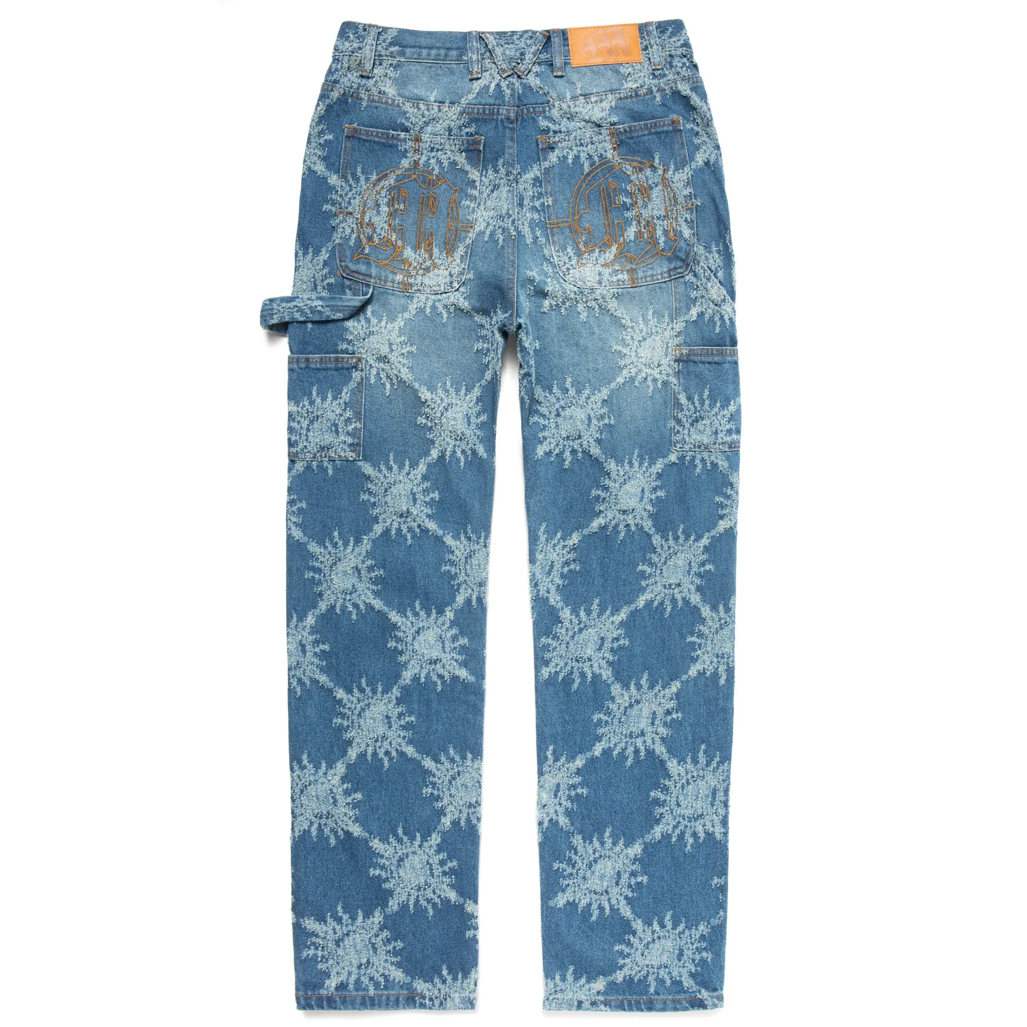 DISTRESSED MONOGRAM CARPENTER DENIM PANTS sold by Menace product image thumbnail 2