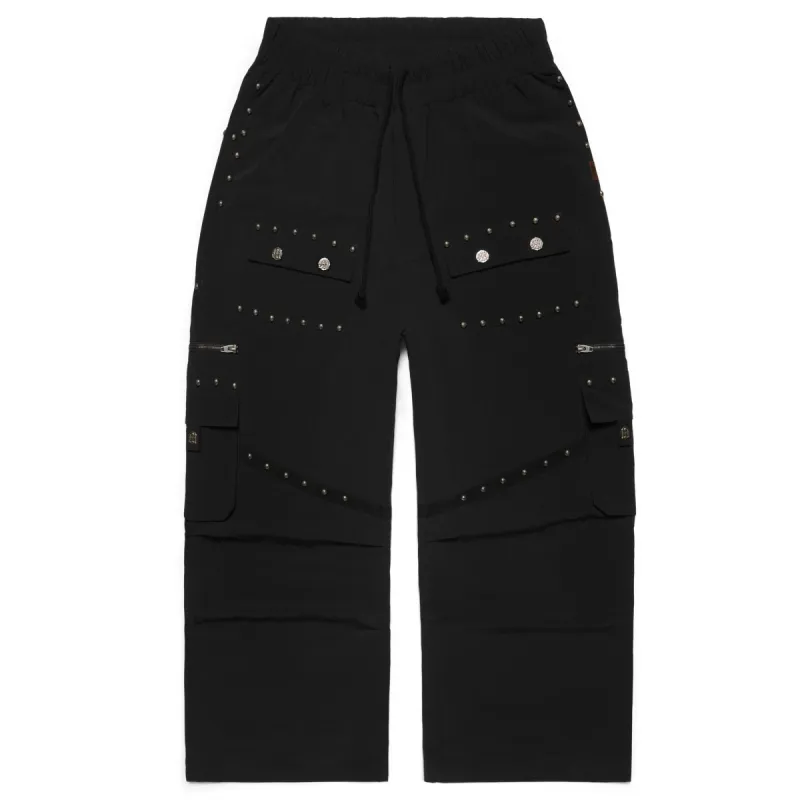 METAL RIVET NYLON PANTS sold by Menace