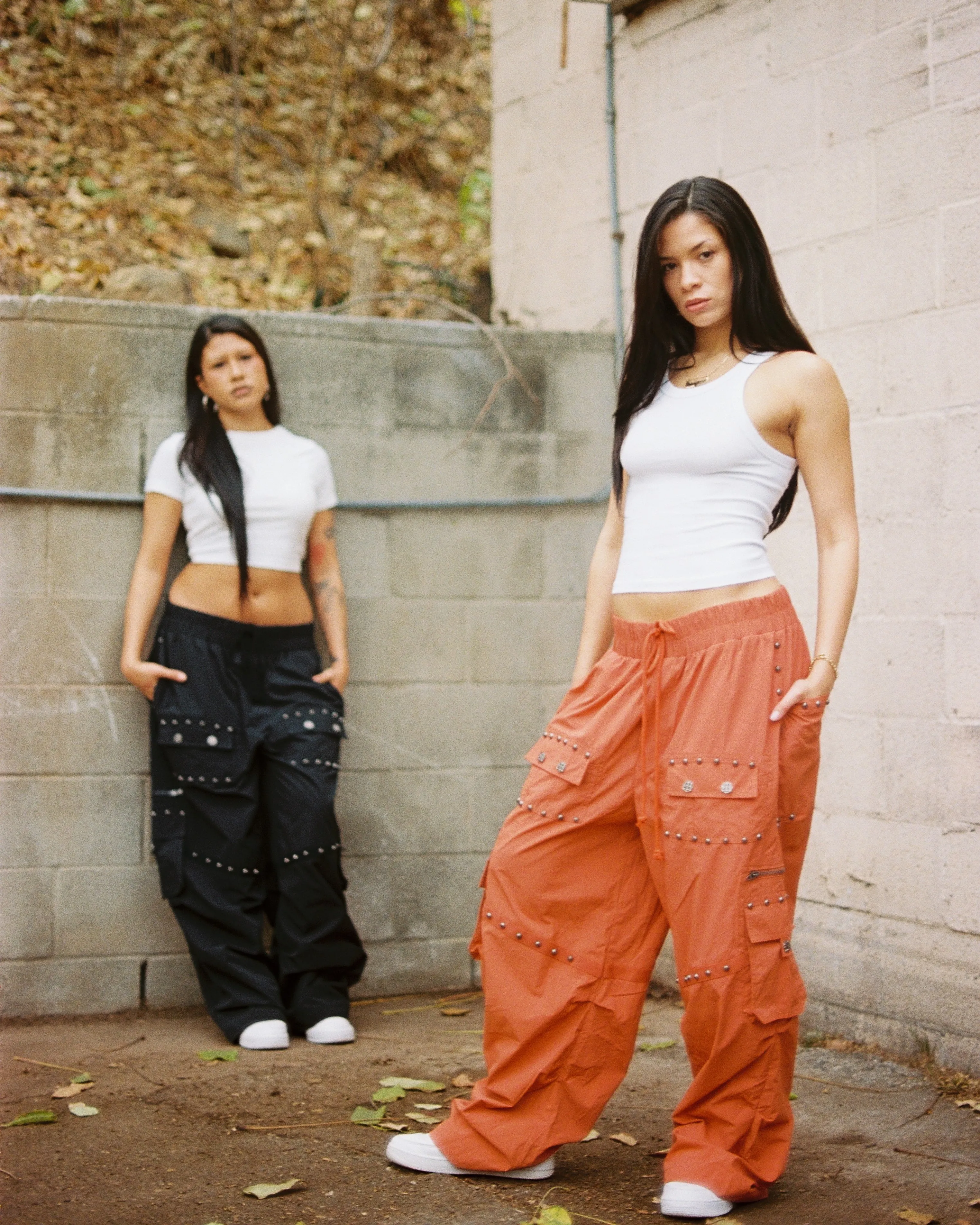 METAL RIVET NYLON PANTS sold by Menace product image thumbnail 5