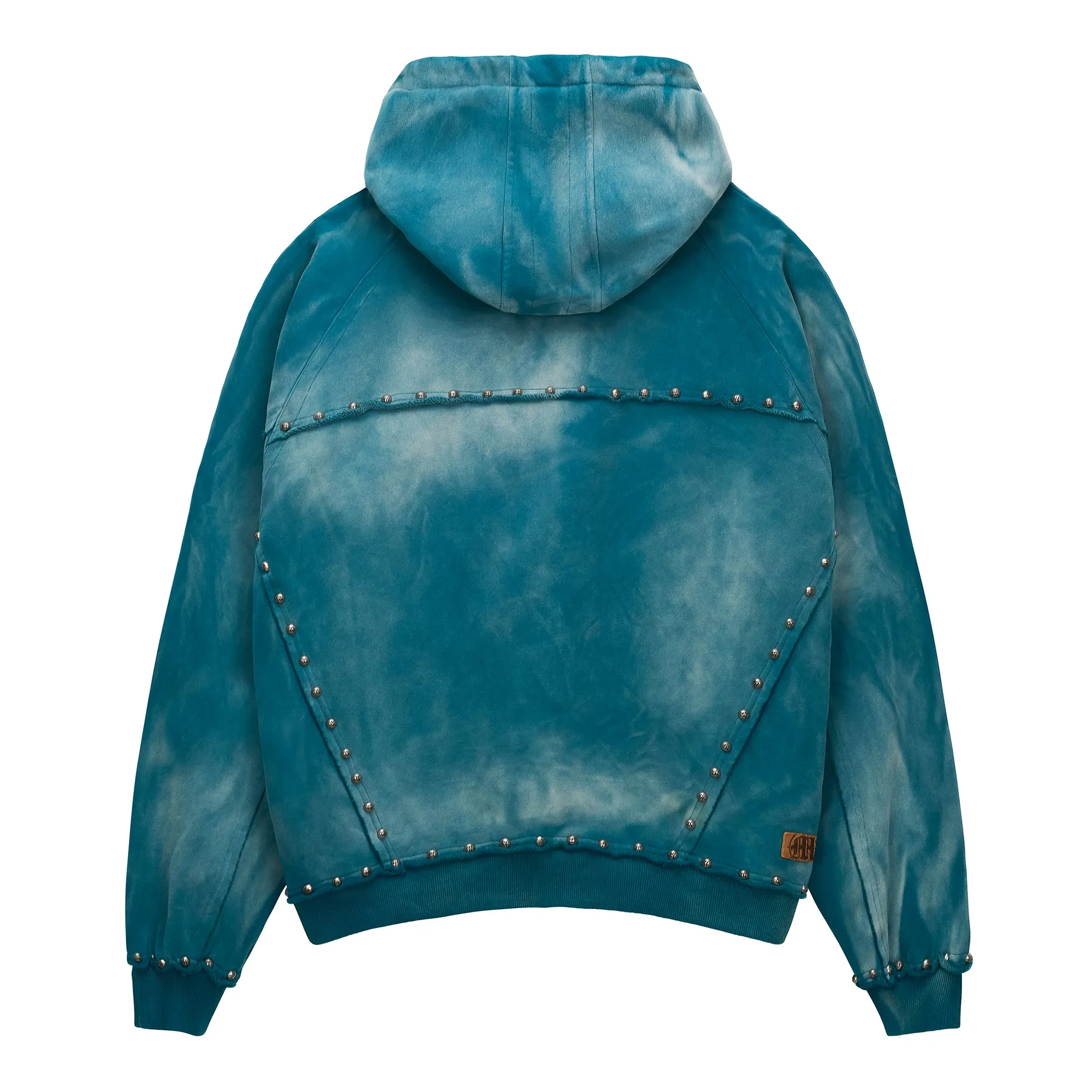 METAL RIVET ZIP-UP HOODIE sold by Menace product image thumbnail 2