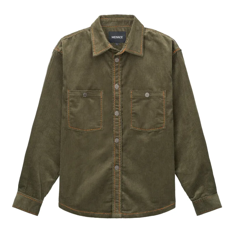 CORDUROY BUTTON-UP SHIRT sold by Menace