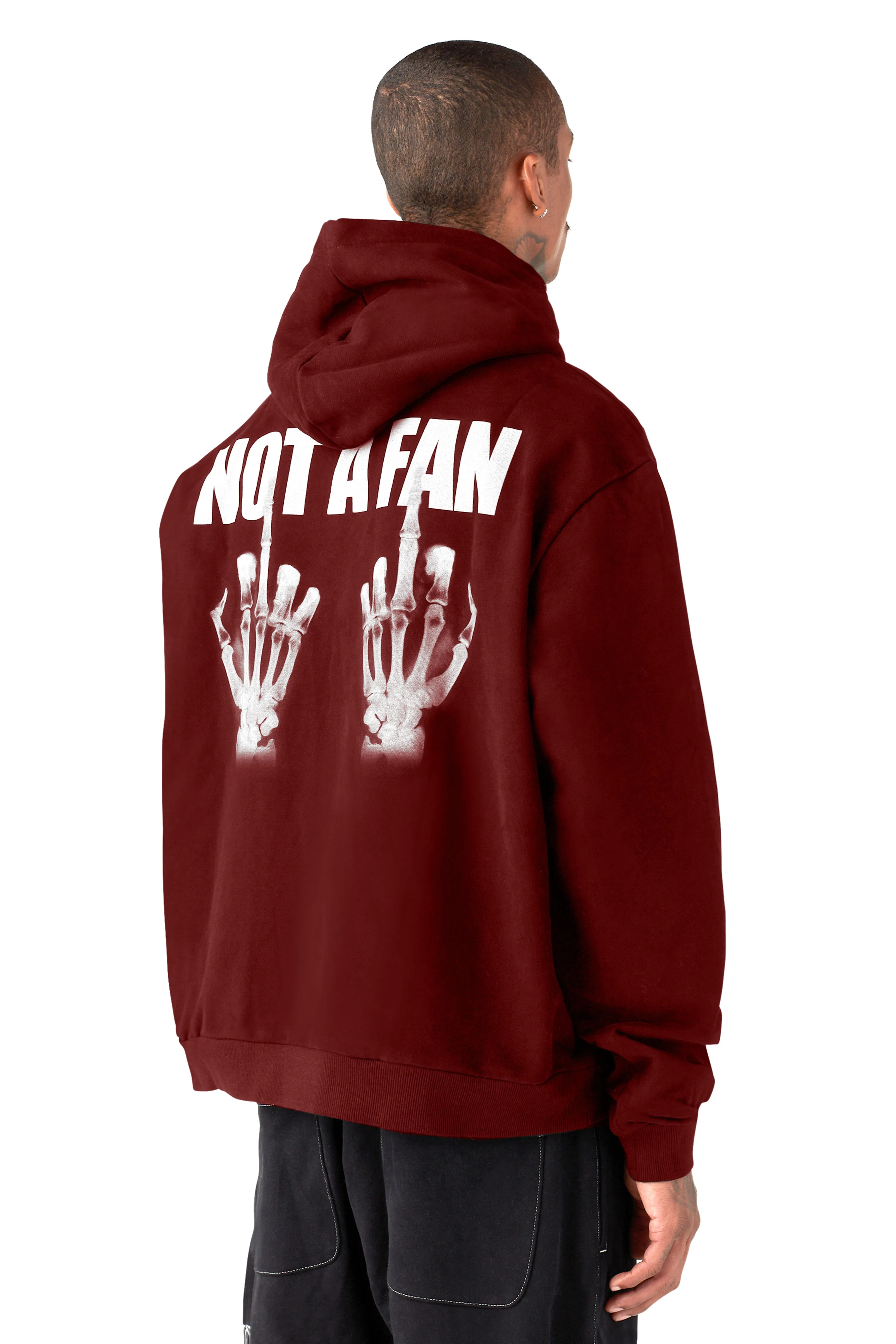 NOT A FAN HOODIE sold by Menace product image thumbnail 3