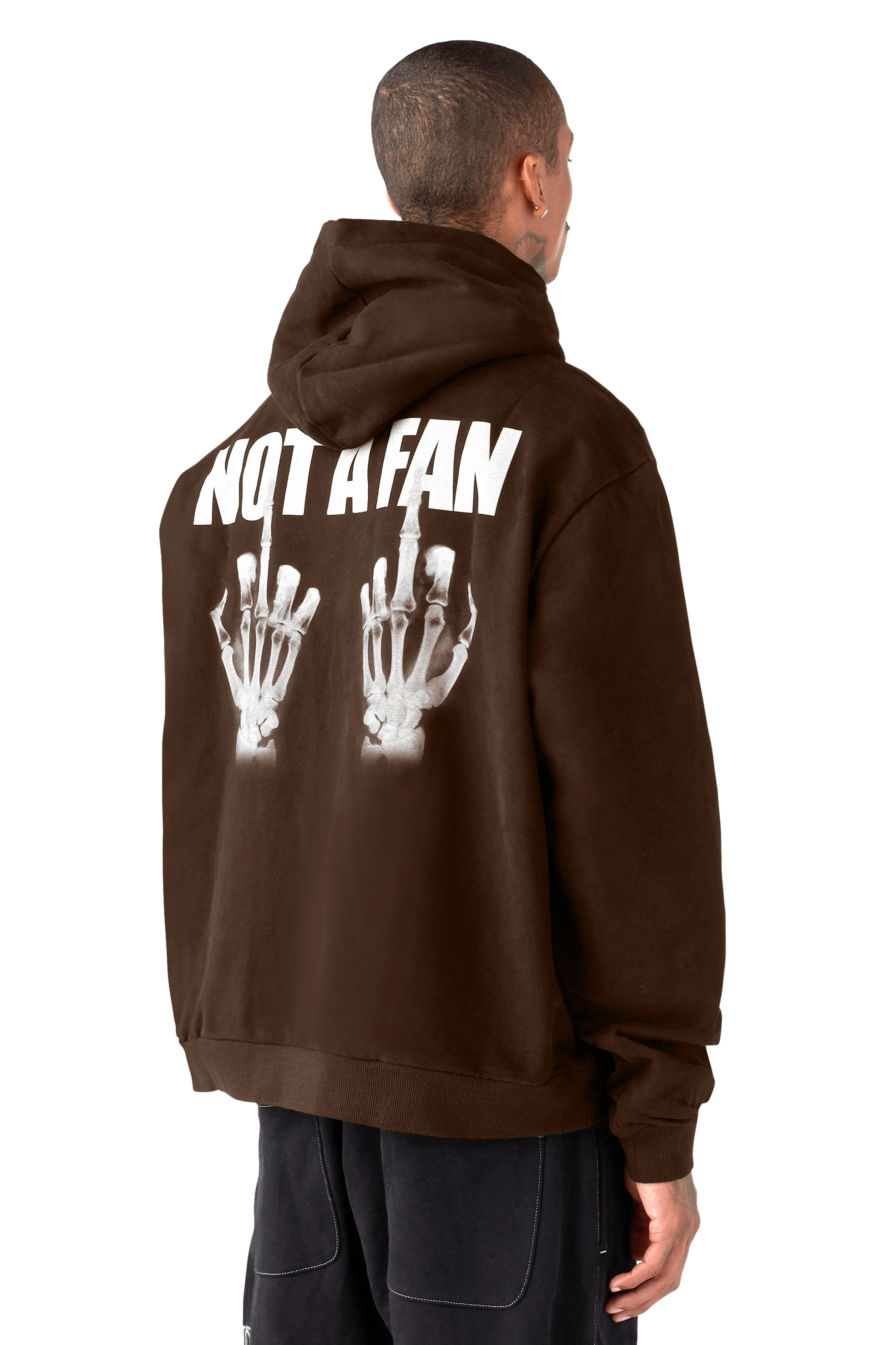 NOT A FAN HOODIE sold by Menace product image thumbnail 3