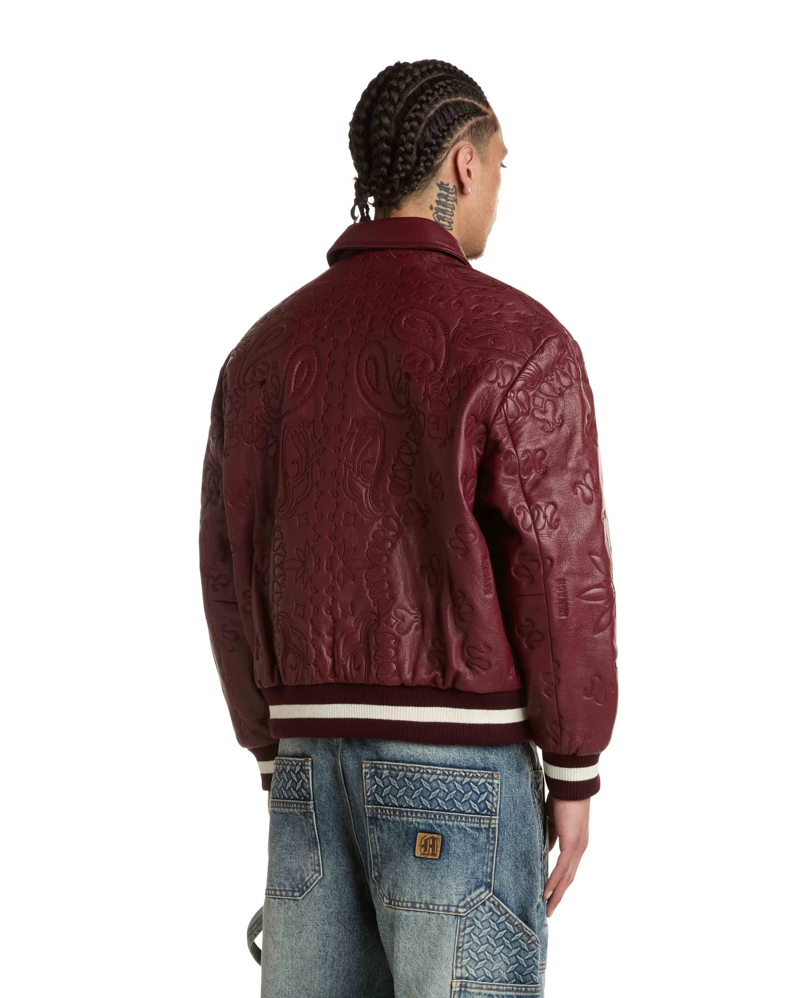 GENUINE LAMBSKIN LEATHER PAISLEY JACKET sold by Menace product image thumbnail 4