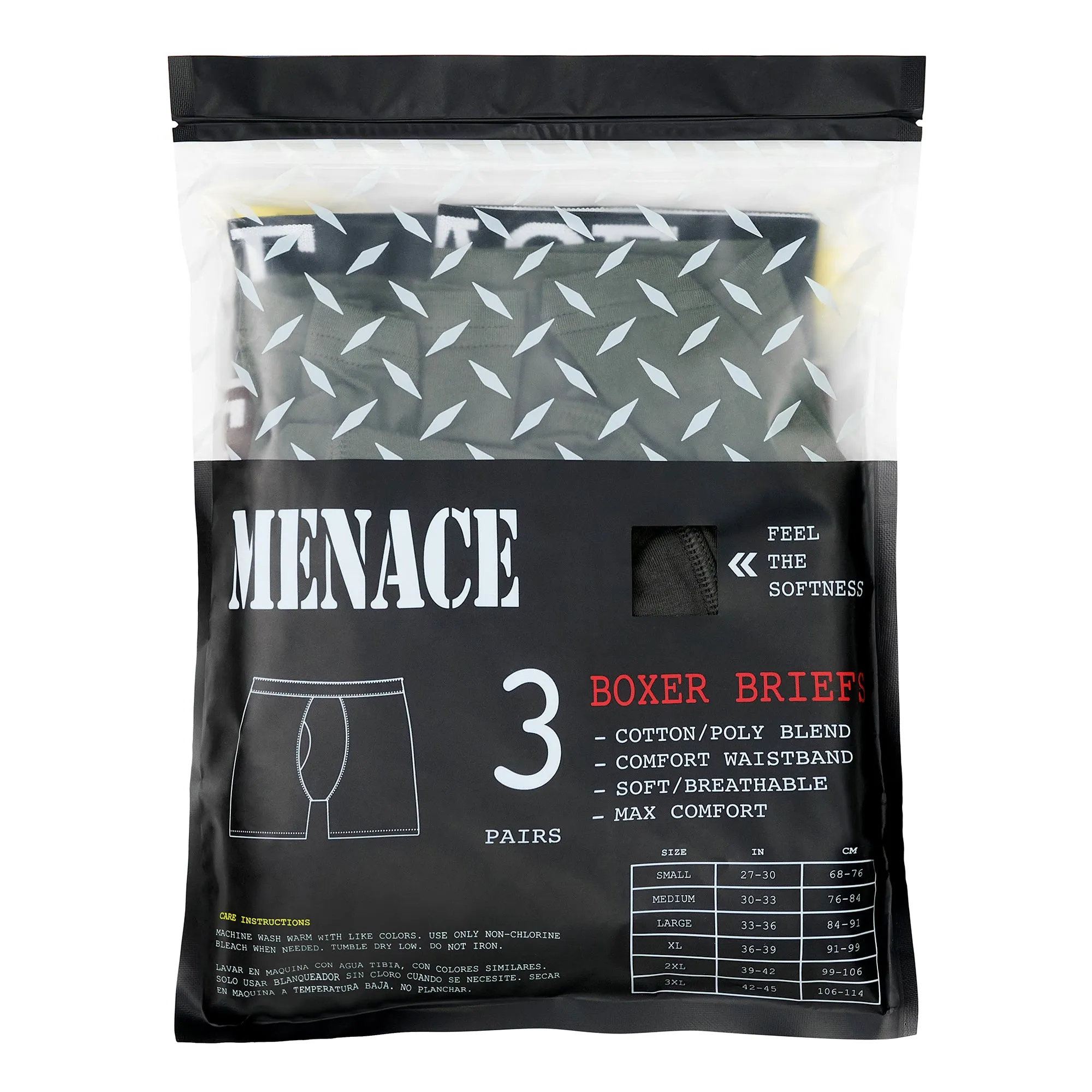 MENACE BOXER BRIEFS (3 PACK) sold by Menace product image thumbnail 3
