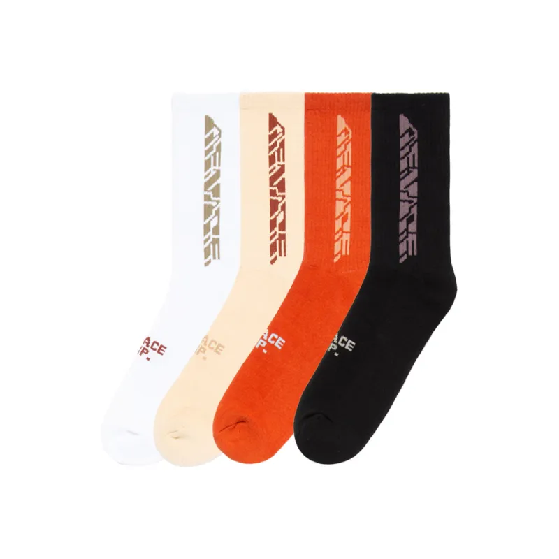 MENACE CORPORATION ASSORTED LOGO SOCKS (4 PACK) sold by Menace