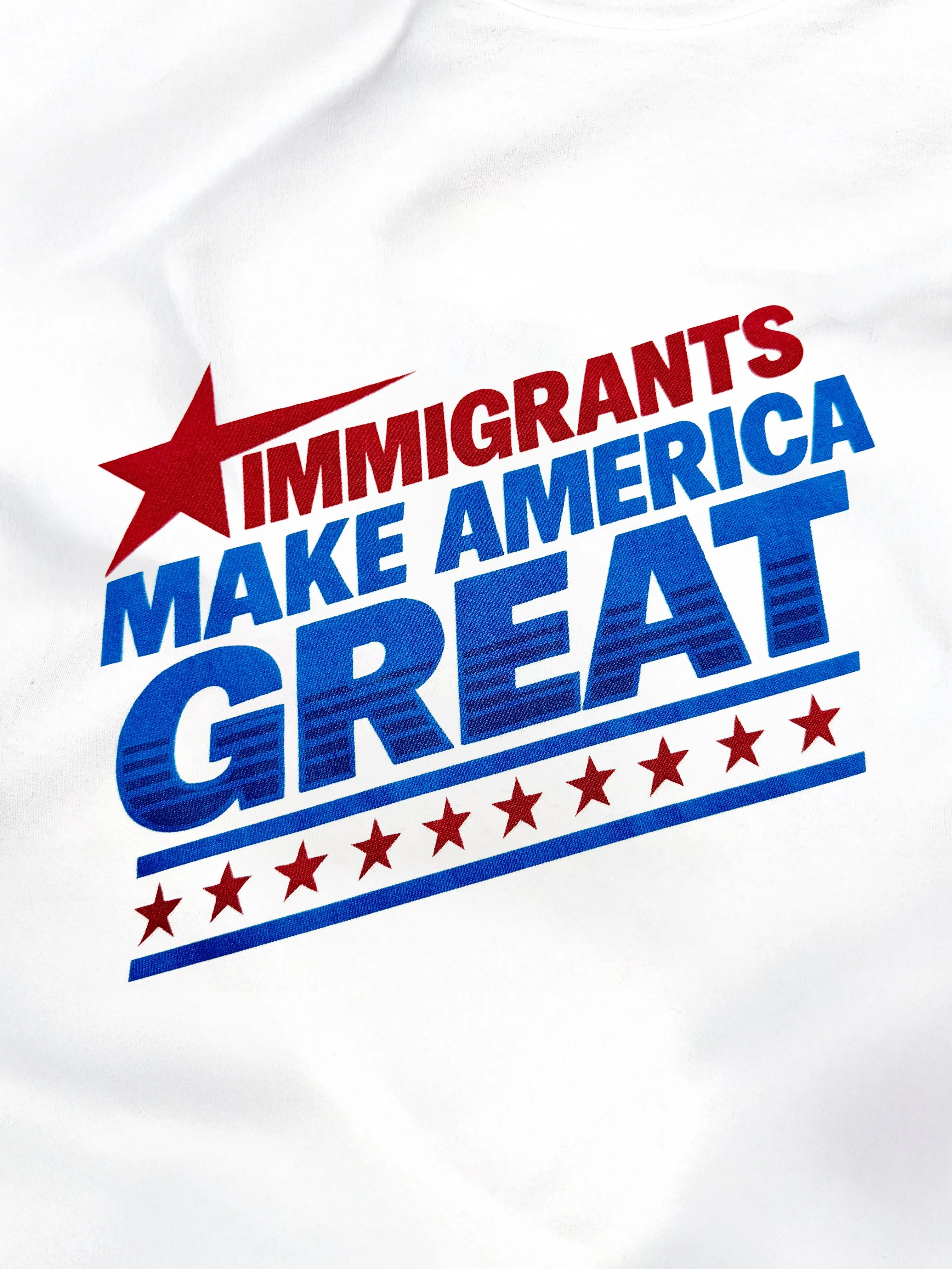 IMMIGRANTS MAKE AMERICA GREAT T-SHIRT sold by Menace product image thumbnail 3
