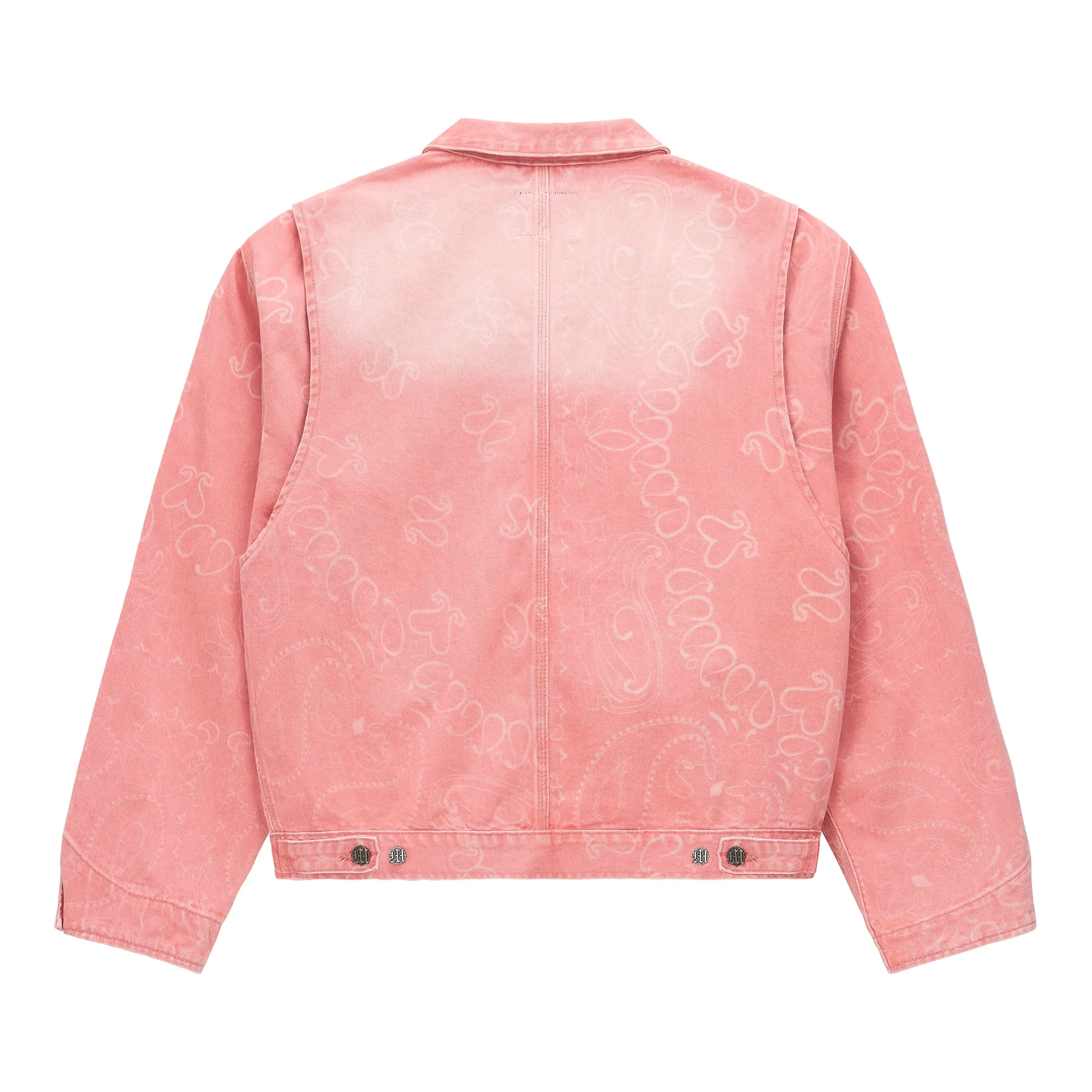 LASER ENGRAVED PAISLEY DENIM JACKET sold by Menace product image thumbnail 2