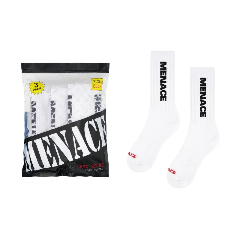 MENACE LOGO SOCKS (3 PACK) sold by Menace
