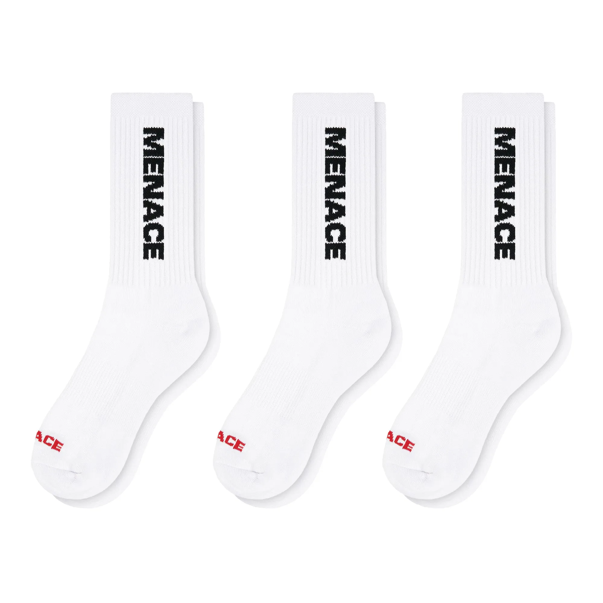 MENACE LOGO SOCKS (3 PACK) sold by Menace product image thumbnail 2