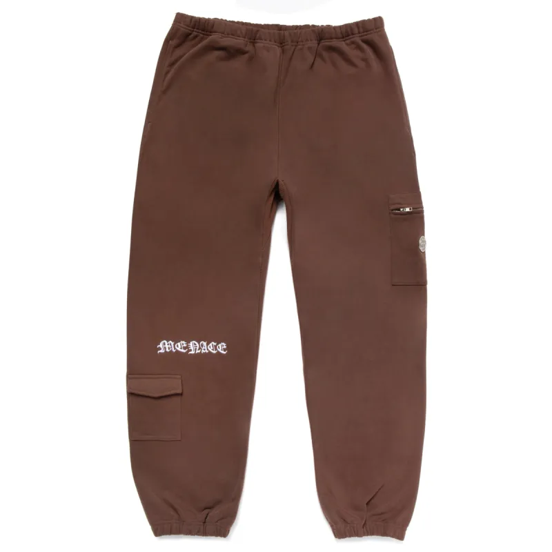 EMBOSSED CARGO SWEATPANTS sold by Menace