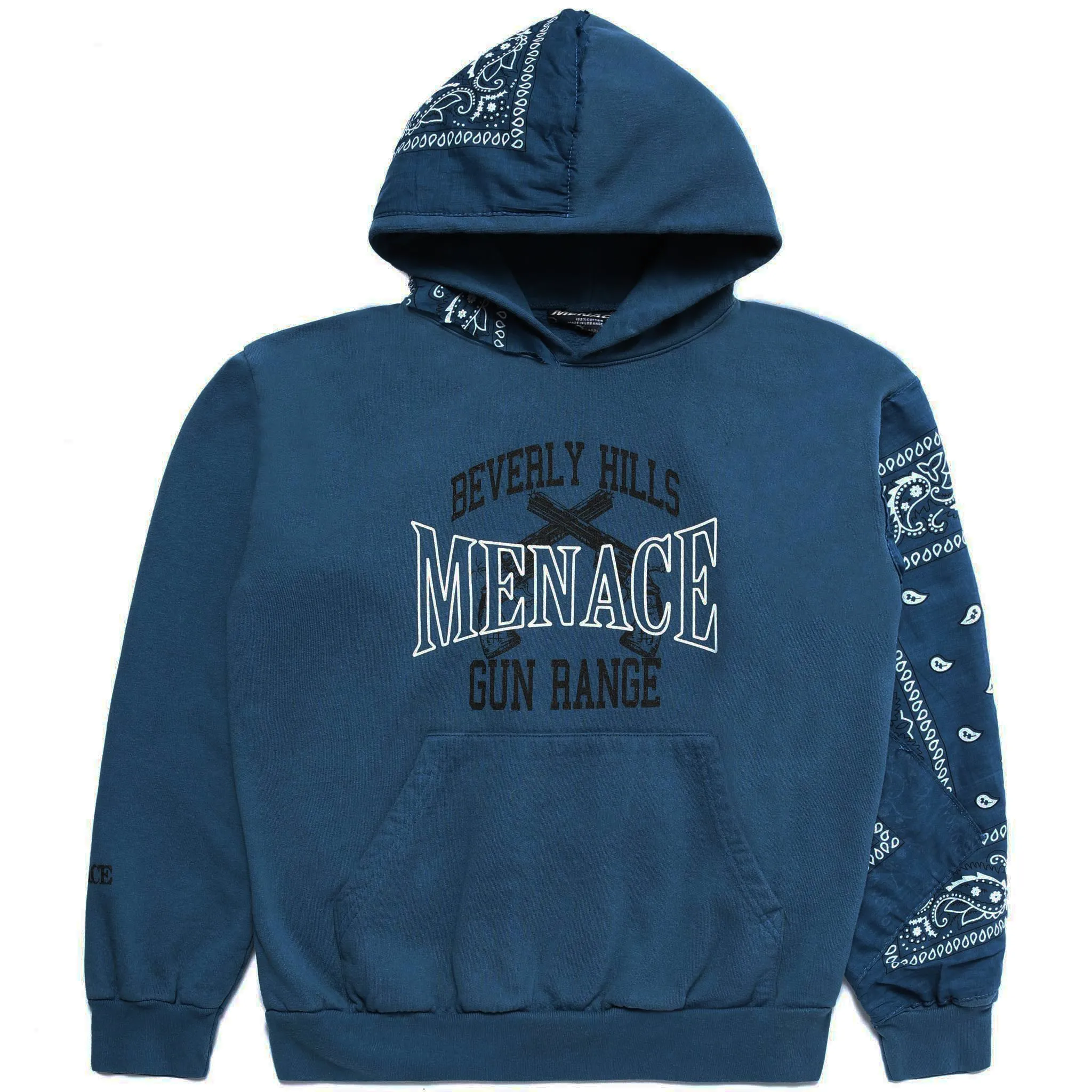 BEVERLY HILLS GUN RANGE HOODIE (BANDANA EDITION) sold by Menace