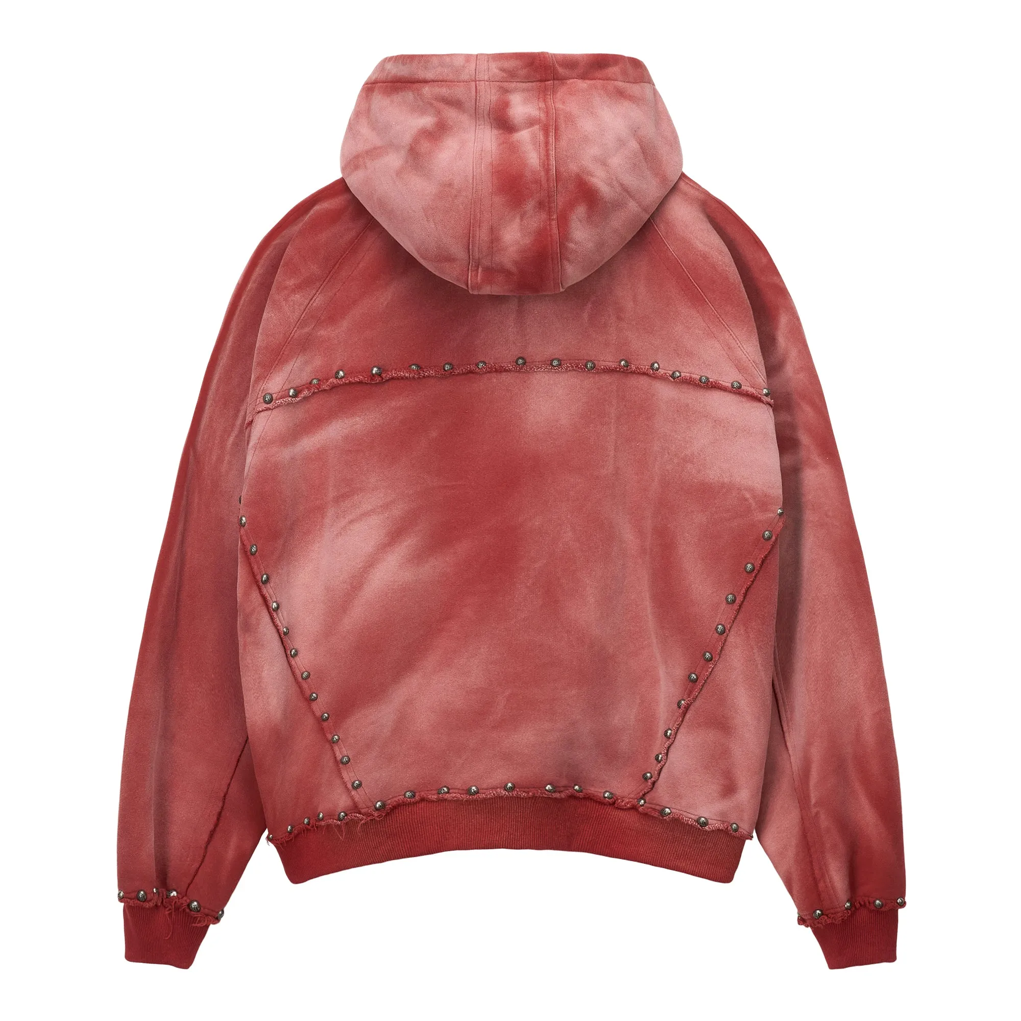 METAL RIVET ZIP-UP HOODIE sold by Menace product image thumbnail 2
