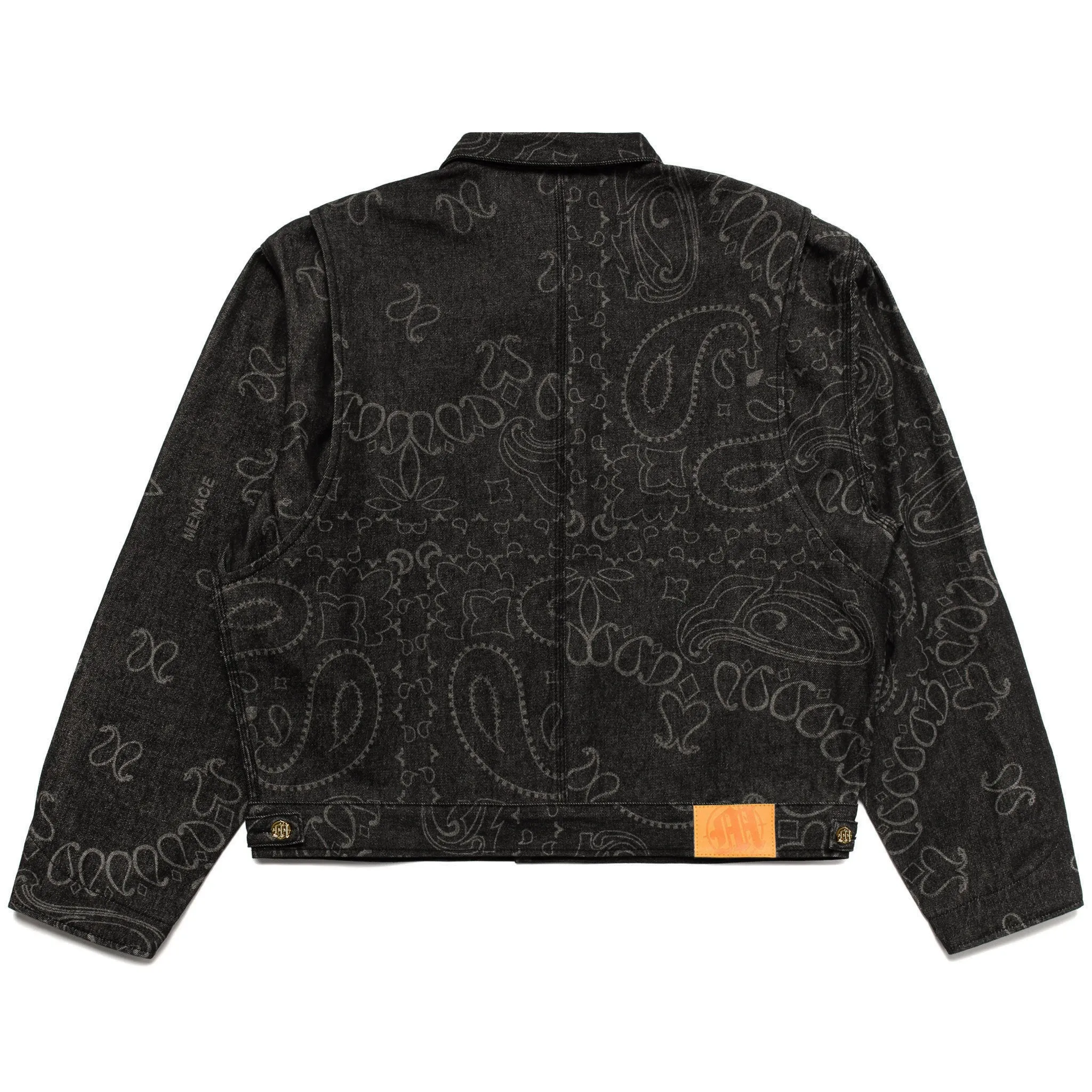LASER ENGRAVED PAISLEY DENIM JACKET sold by Menace product image thumbnail 2