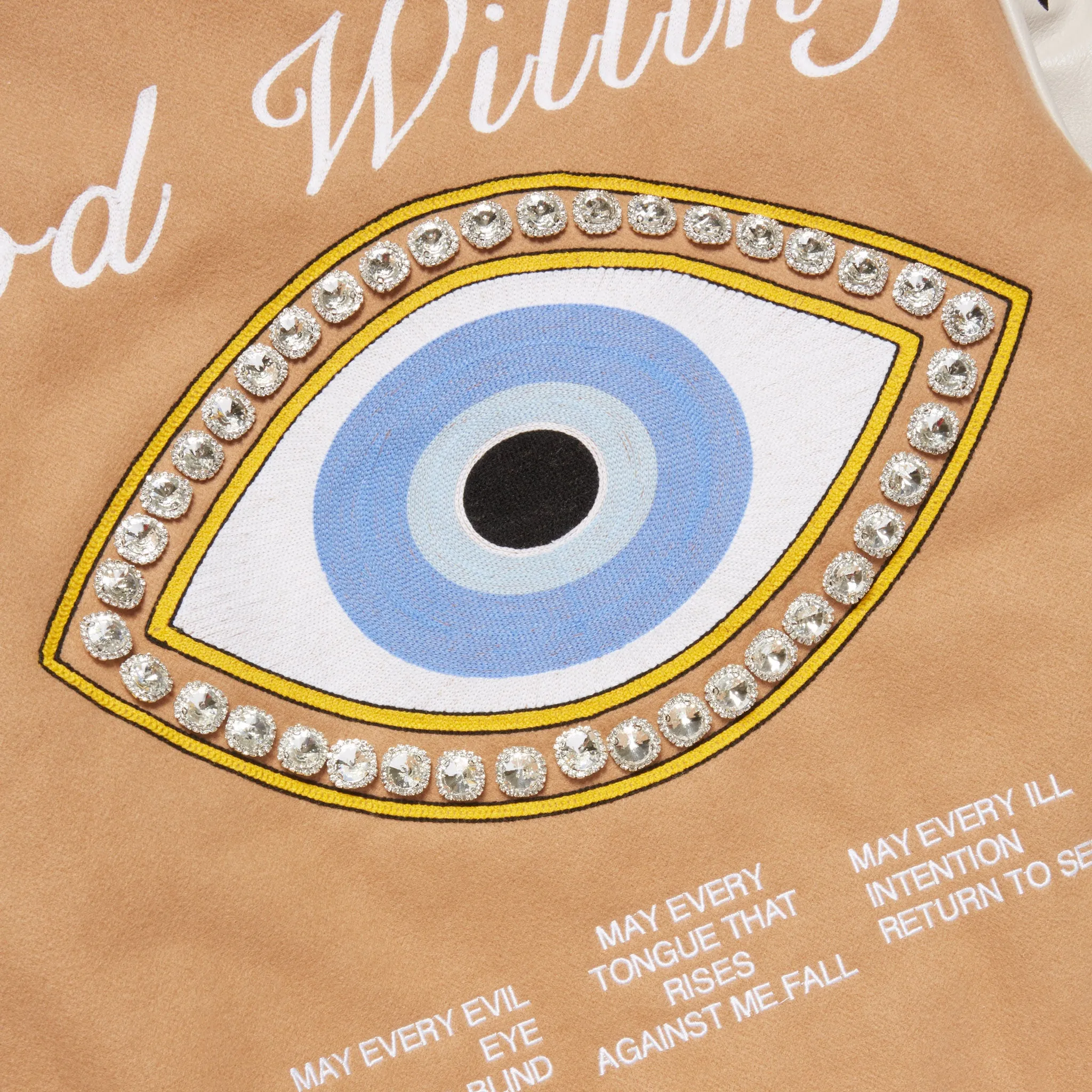 GOD WILLING VARSITY JACKET sold by Menace product image thumbnail 3