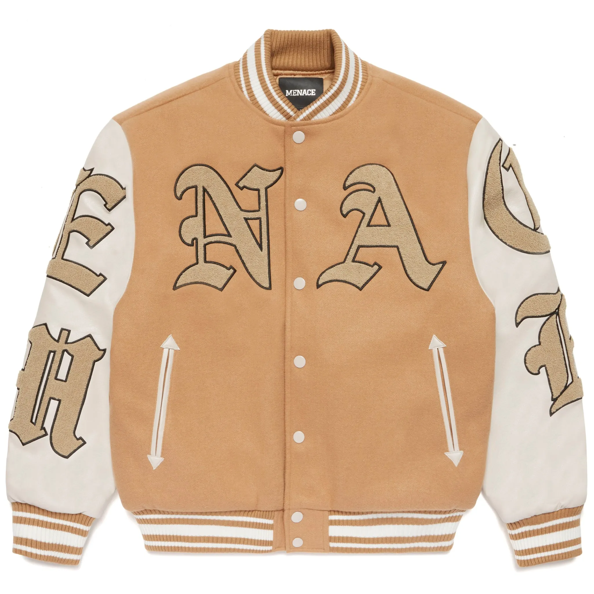 GOD WILLING VARSITY JACKET sold by Menace product image thumbnail 2