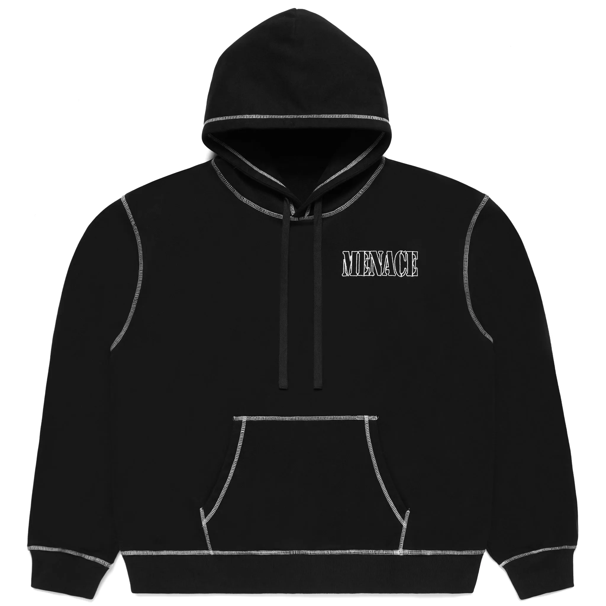 CONTRAST STITCH LOGO HOODIE sold by Menace
