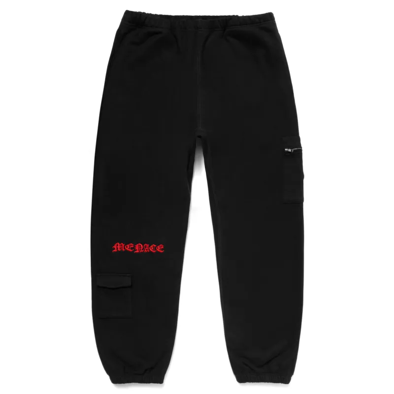 EMBOSSED CARGO SWEATPANTS sold by Menace