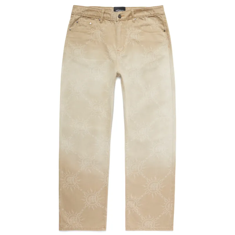 GRADIENT WASH MONOGRAM DENIM PANTS sold by Menace