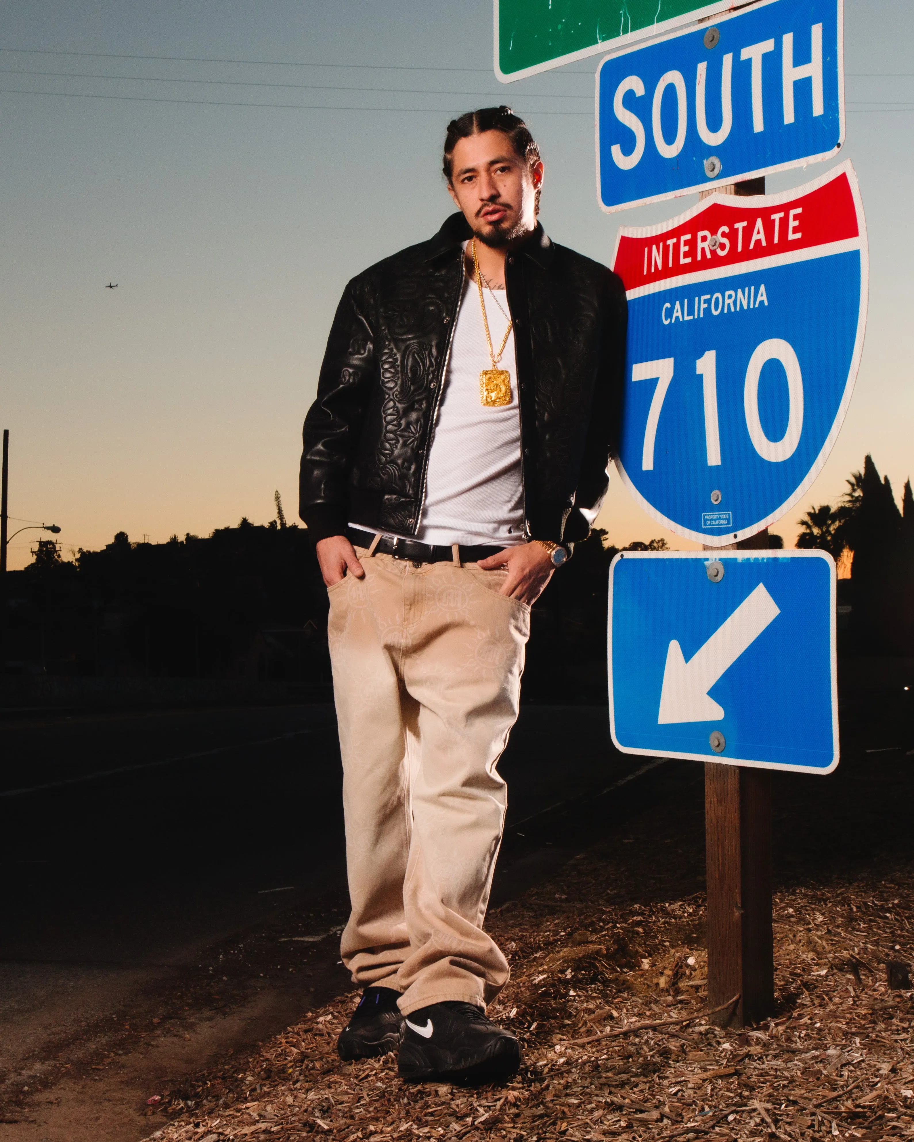 GRADIENT WASH MONOGRAM DENIM PANTS sold by Menace product image thumbnail 5