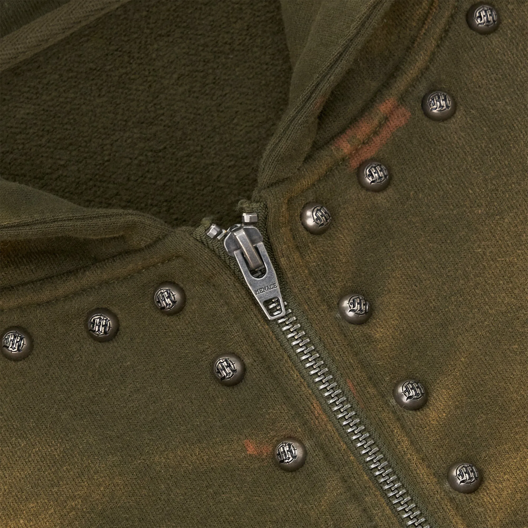 METAL RIVET ZIP-UP HOODIE sold by Menace product image thumbnail 3