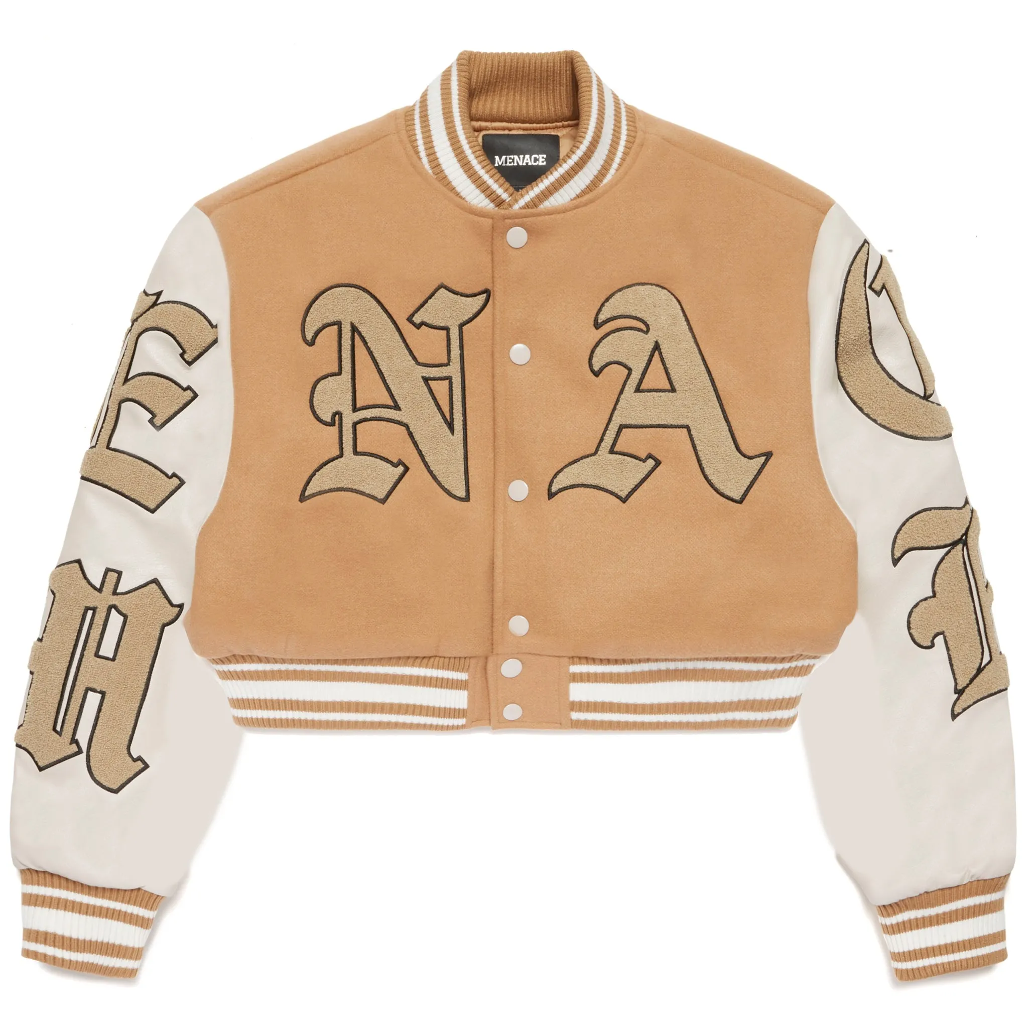 GOD WILLING VARSITY JACKET (CROPPED) sold by Menace product image thumbnail 2