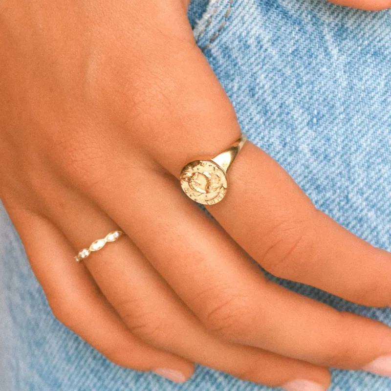 Pisces Stargazer Zodiac Ring sold by Spell