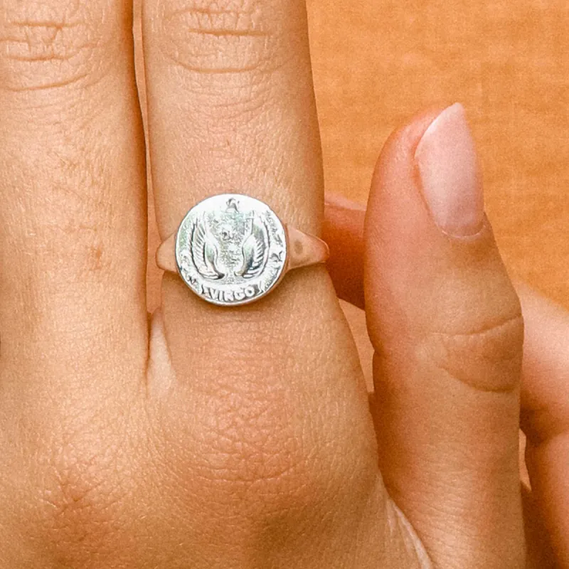 Virgo Stargazer Zodiac Ring sold by Spell