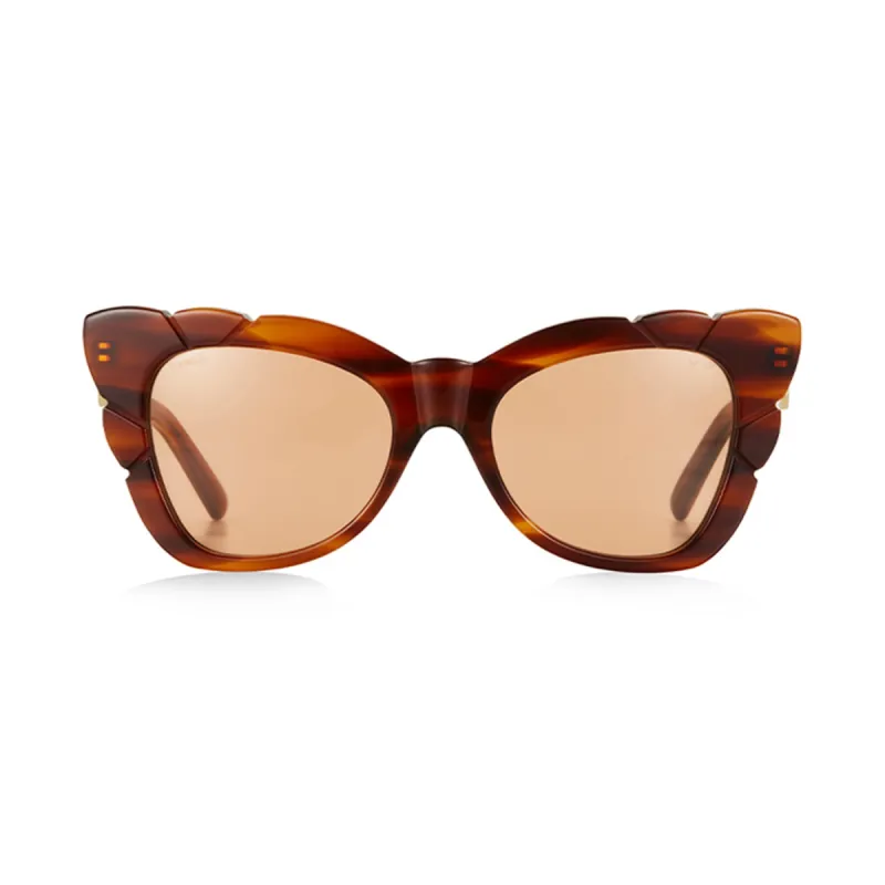 Marilyn with Solid Amber Lens Sunglasses made by Spell