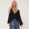 Fleur Lace Frill Blouse sold by Spell
