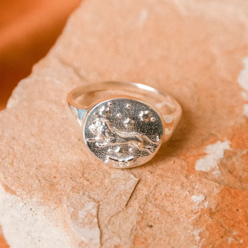 Leo Stargazer Zodiac Ring sold by Spell