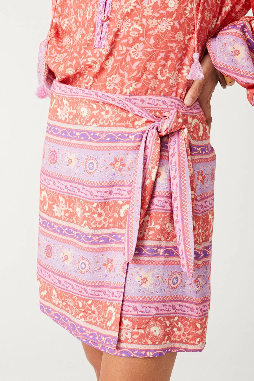 Sunshine Bandit Wrap Mini Skirt sold by Spell product image thumbnail 4