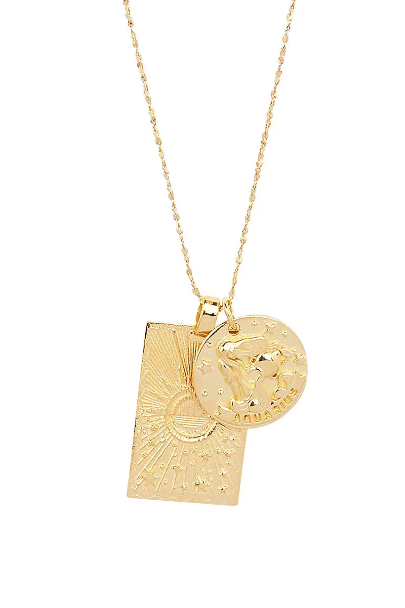 Aquarius Stargazer Zodiac Necklace sold by Spell product image thumbnail 5