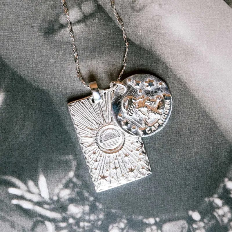 Capricorn Stargazer Zodiac Necklace sold by Spell