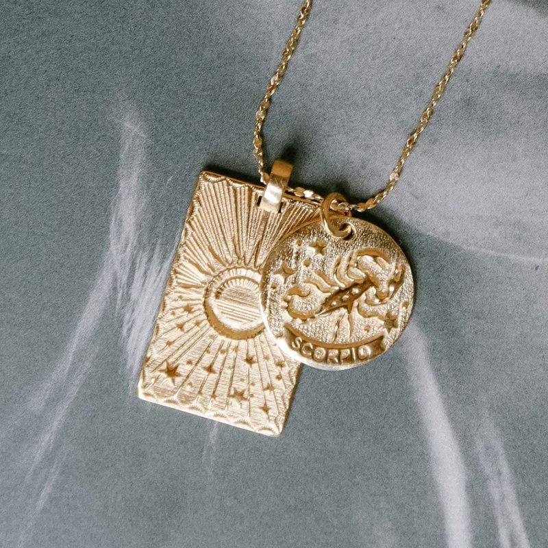 Scorpio Stargazer Zodiac Necklace 🛍️ sold by Spell