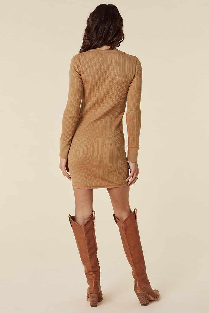 Stella Rib Henley Dress sold by Spell product image thumbnail 4