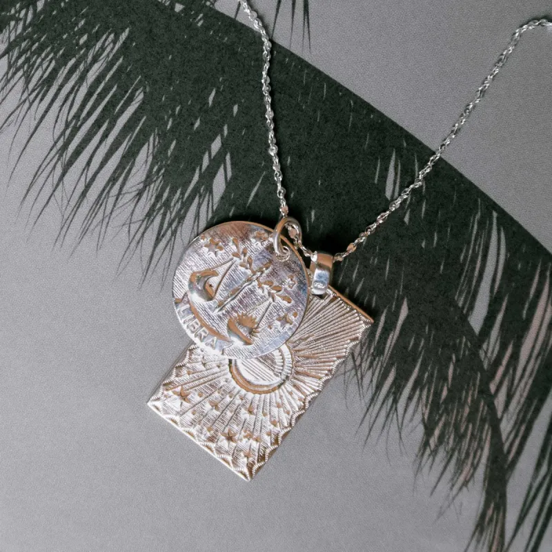 Libra Stargazer Zodiac Necklace sold by Spell