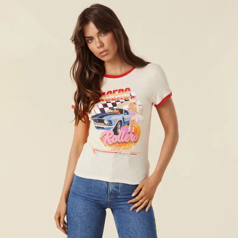 Racers & Rollers Shrunken Tee sold by Spell