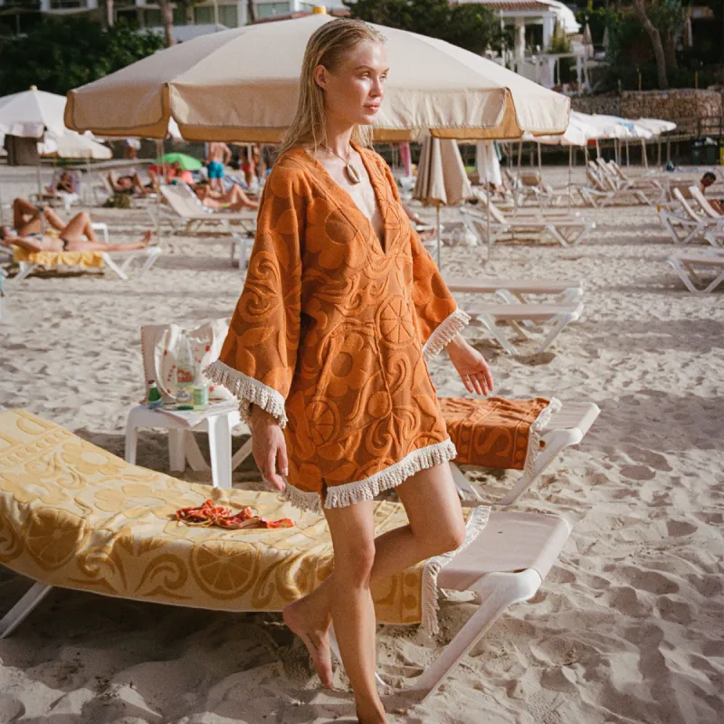 Pomelia Terry Throw Over Dress sold by Spell