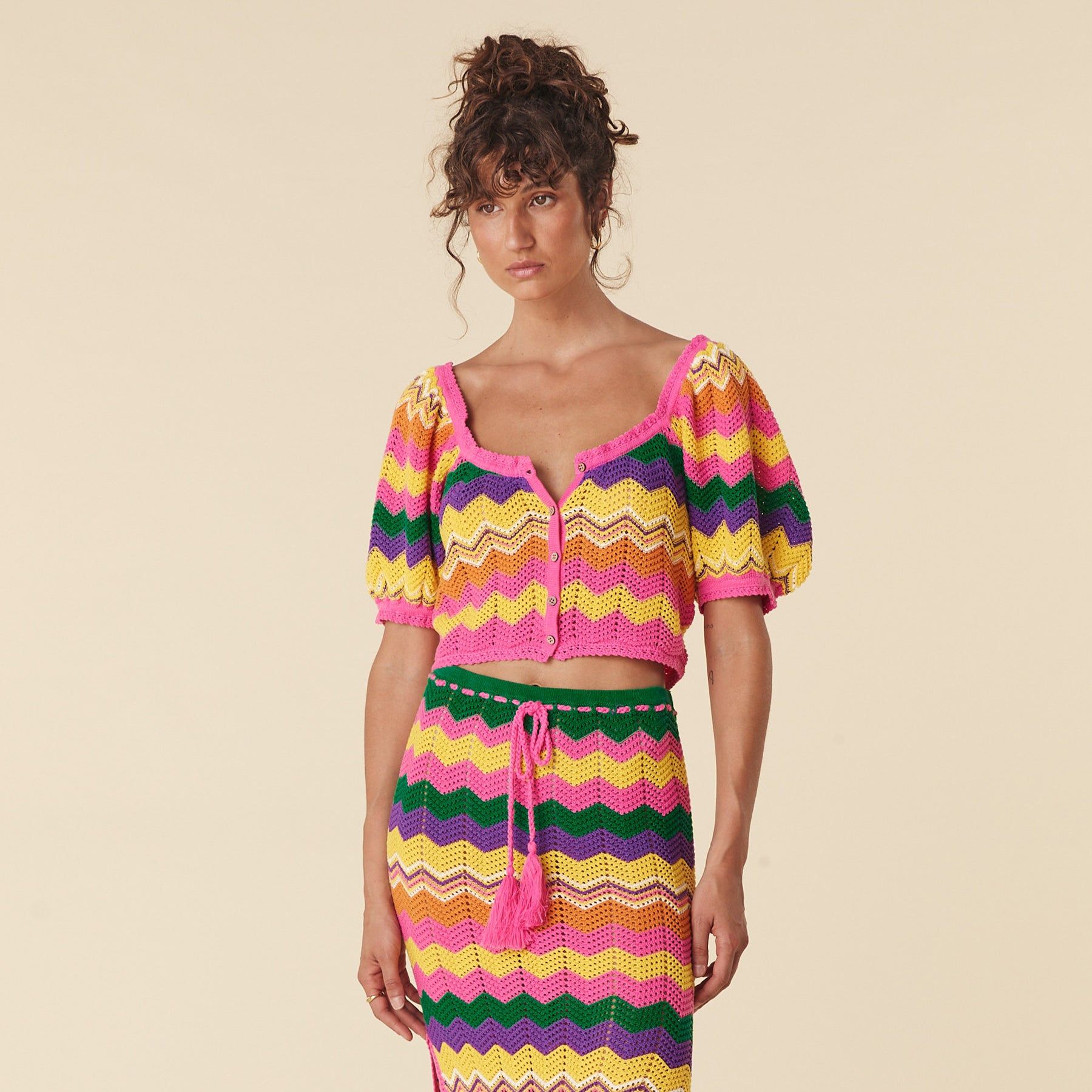 Ziggy Crochet Top sold by Spell