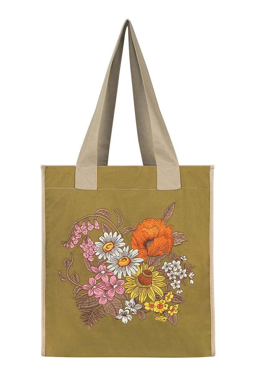 Foxglove Embroidered Tote Bag sold by Spell product image thumbnail 2