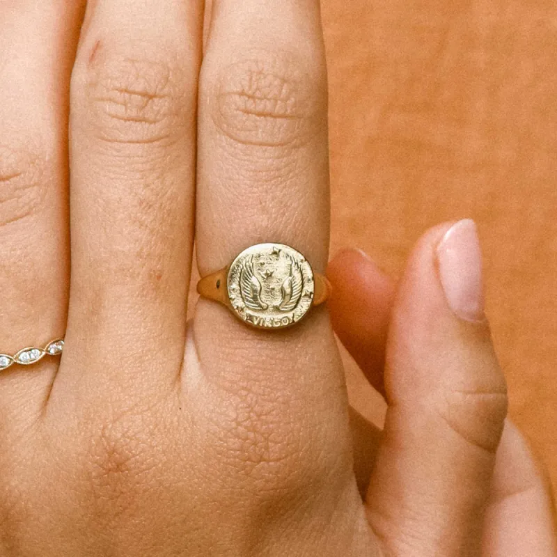 Virgo Stargazer Zodiac Ring sold by Spell
