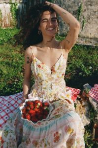Flora Linen Midi Dress sold by Spell