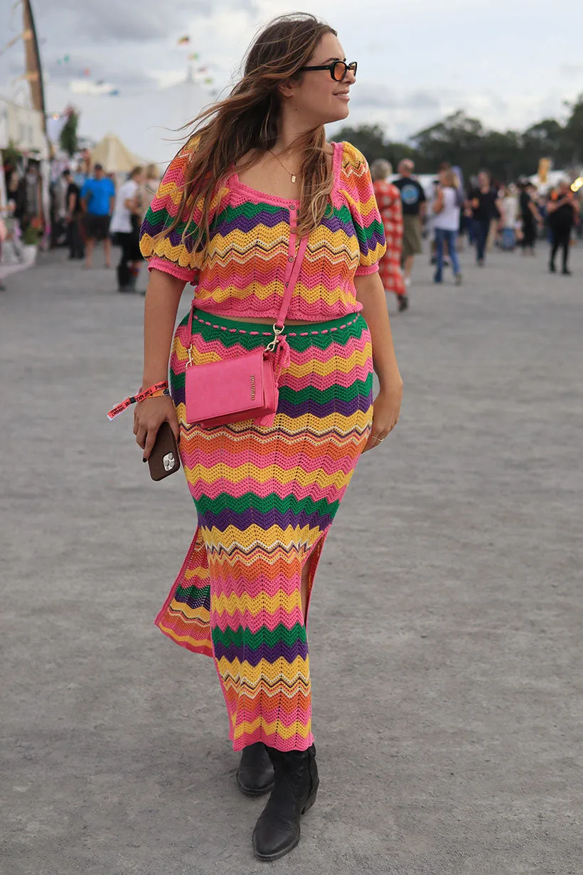 Ziggy Crochet Midi Skirt sold by Spell product image thumbnail 2