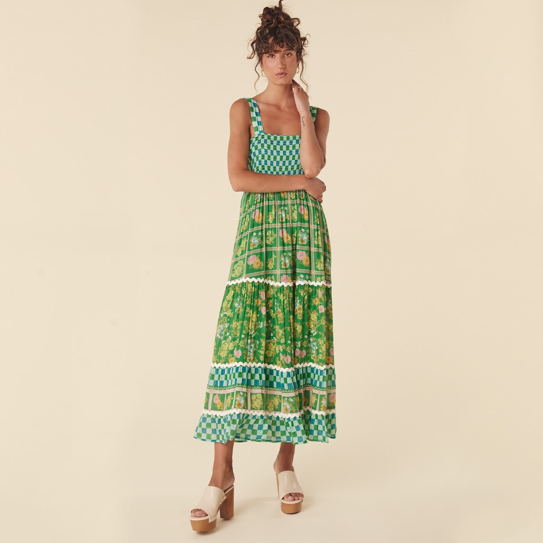 Flora Strappy Maxi Dress sold by Spell