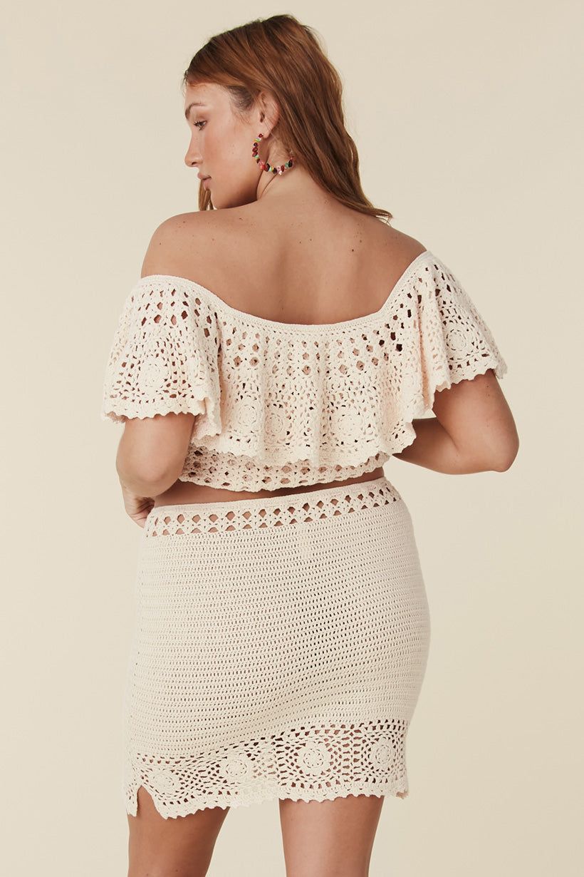 Iluka Crochet Crop Top sold by Spell product image thumbnail 3