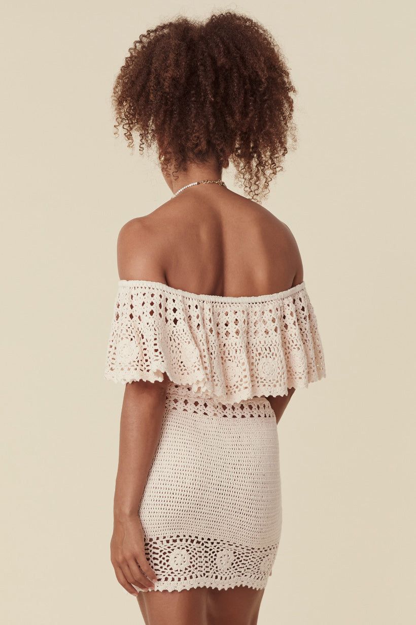 Iluka Crochet Crop Top sold by Spell product image thumbnail 6